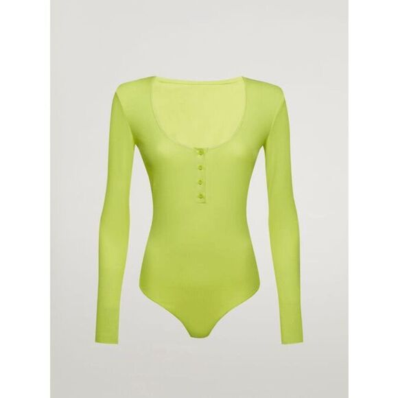 NWT Wolford Henley String Body Green L - Picture 1 of 16